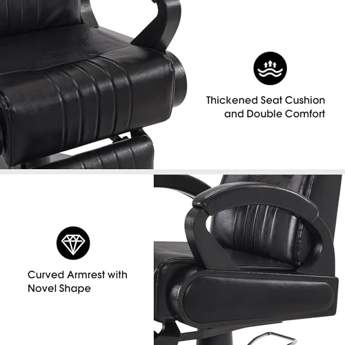 BarberPub-All-Purpose-Barber-Chair-with-Heavy-Duty-PumpReclining-Adjustable-Swivel-Hair-Styling-SpaSalon-Chair-for-Hair-Stylist-Home-SalonBarbershop-9502-All-Black