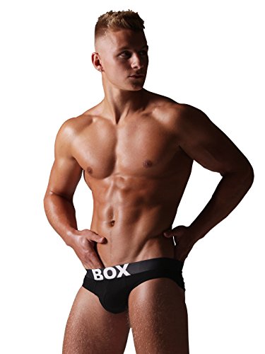 Box Menswear Fresh Fitted Black Briefs from (Medium)
