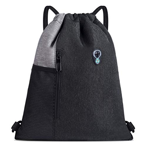 Vbiger Mochila de Cuerda Unisex (Gris)