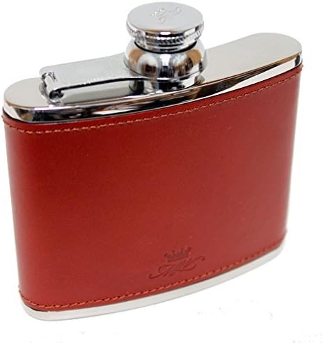 4oz Hip Flask Chestnut Leather