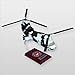 Scalecraft CH-46 Sea Knight Helicopter Desktop Display Wood Model