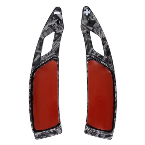Compatible With Peugeot For 5008 GT 2017-2022 For 508 2019-2022 車用ステアリングホイールシフトパドルシフター 2個 パドルシフターエクステンション(Forged Carbon)