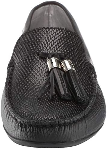 Marc Joseph New York Womens Leather Made in Brazil Wall Street Loafer, Black Cobra/Nappa, 5 M US | Image 1