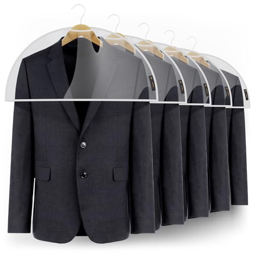 Hangerworld 15 Clear Shoulder Clothes Suit Shirt Jacket Cover Protect Storage.