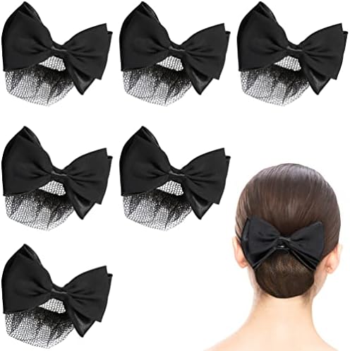 Retina Per Capelli Con Fiocco - Accessorio Styling Per Donne - Per Hostess, Infermiere, Ufficio - Rosa Chiaro - Foto 9