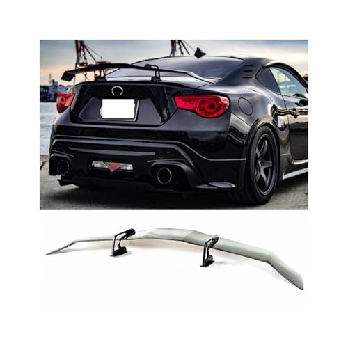 カースタイリング Gスタイル カーボンファイバー リアトランクスポイラーウィング トヨタ GT86 スバル BRZ サイオン FR-S スポイラー対応(Bright black)