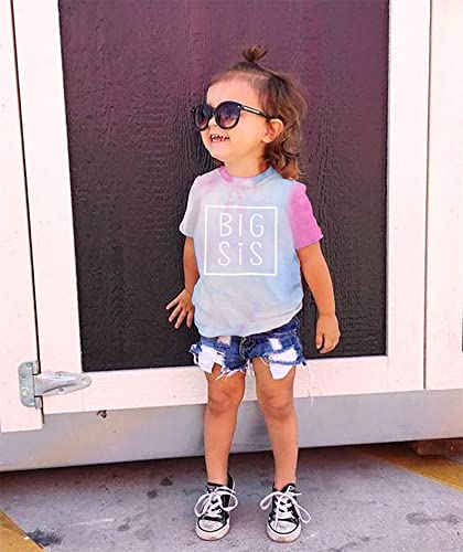 Mnlybaby Big Sister Shirt Toddler Baby Girl Promoted To Big Sister Announcement Tshirt Infant Short Sleeve Clothes #TOP3