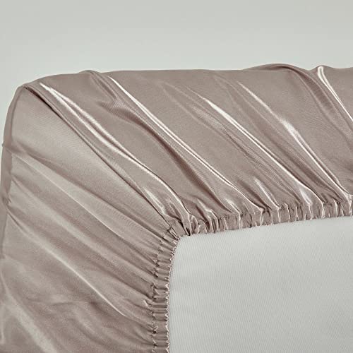 Image of Satin Crib Sheets 2-Pack for Babies & Toddlers - Soft, Gentle on Hair & Skin - Fitted Satin Sheets for Crib or Toddler Mattress