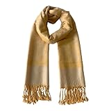 Wendyfull Two Tone Silky Paisley Pashmina Shawl Wraps for Women Jacquard Pashminas Wrap Rave Scarf Soft