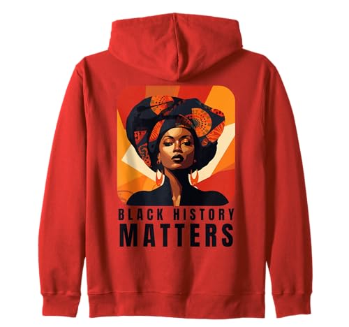Black History Matters African Pride Heritage Empoderamiento Sudadera con Capucha