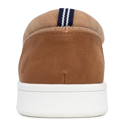 Image of Nautica Men's Slip-On Loafers Casual Moc Toe Sneakers Boat Shoes Slipper for Men - Lightweight & Comfortable - Derwin