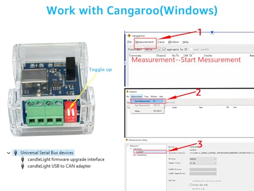 Image of DSD TECH SH-C31G Isolated USB to CAN Adapter with FD Support Based on Canable 2.0 Pro