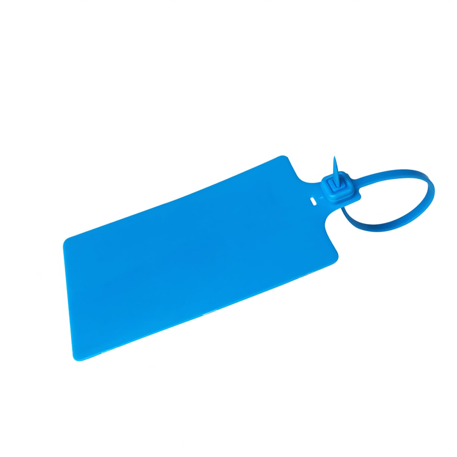 Muka 100 pièces Grande étiquette en Plastique inscriptible avec Fermeture serrée 58x100mm étiquette 255mm Longueur Sangle-Bleu