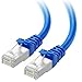 Cable Matters Snagless Cat 6a, Cat6a (SSTP, SFTP) Shielded Ethernet Cable in Blue 50 Feet