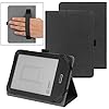 VOVIPO Custodia protettiva universale per kindle Paperwhite Kobo e-Reader da 6 pollici, custodia Folio con cinturino a mano compatibile con Kobo/Kindle/Tolino/Pocketbook/Sony 6 pollici-Black