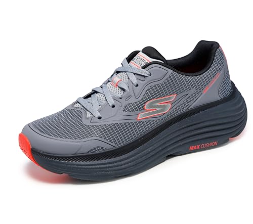 Skechers Men's Max Cushioning Endeavour-Space Angle Sneaker, Charcoal, 11