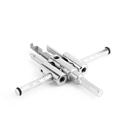 Broca ajustable para círculos de 30-120mm para madera y plástico miniatura 6
