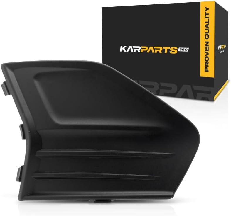 For Ford Fusion 2019 2020 Fog Light Cover Passenger Side | Front | Made of PP Plastic | Textured Black | Replacement For FO1039182 | KS7Z17B814AA