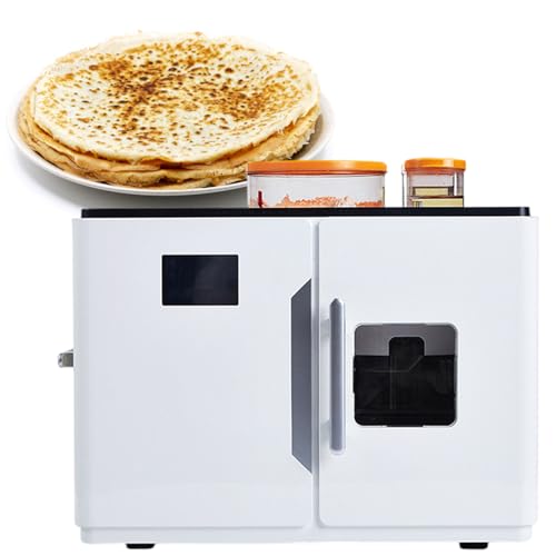 Roti Maker Fully Automatic Chapati Making Machine, Robotic Roti Tortilla Maker, Electric Tortilla Pancake Flatbreads Making Machine One Key to Make