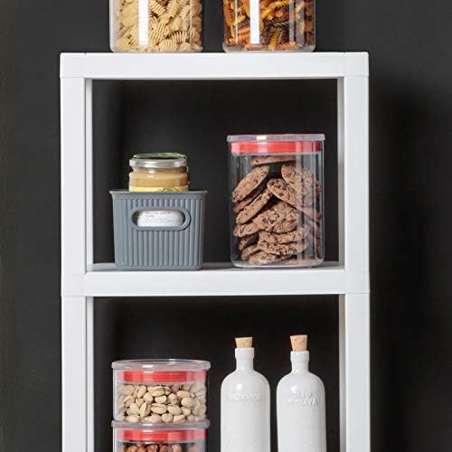 Tatay Lombok Shelf, 3 Shelves, Polypropylene, BPA Free, Wood effect, Non-Slip Bumpers, Max 10KG by Shelf, Easy Assembly, Measure 38x29x73.5 cm. White color