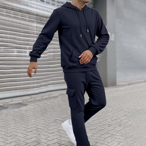 Ensemble décontracté homme de couleur unie pour le printemps - 3