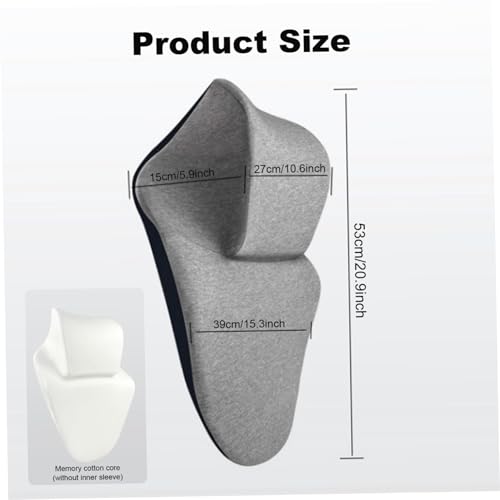 Oreiller ergonomique en mousse à mémoire de forme haute densité pour nuque - 5