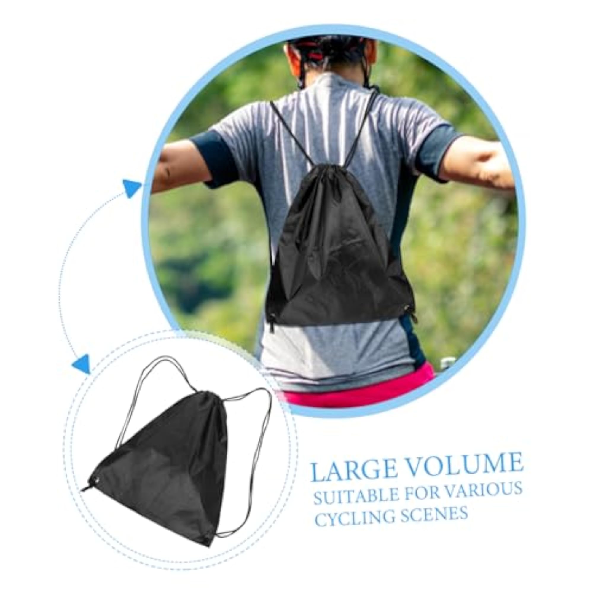 Lightweight Drawstring Storage Bag for Cyclists