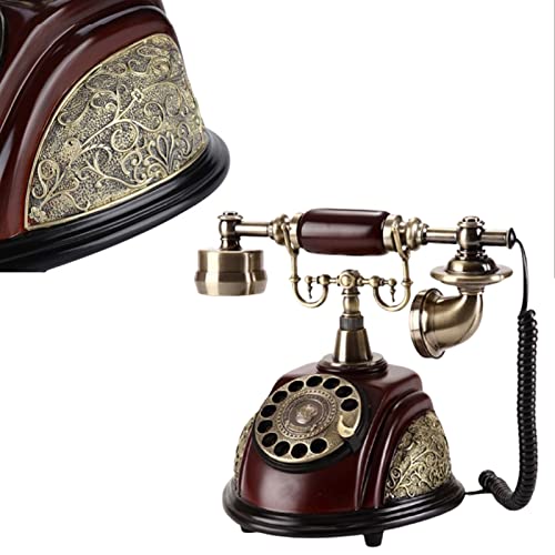 Téléphone rétro vintage fixe pour maison bureau et décoration de café - 5