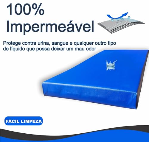 Capa colchão hospitalar impermeável solteiro reforçado colchonete lençol protetor pvc tecido cama (1