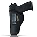 IWB Gun Holster by Houston - ECO Leather Concealed Carry Soft Material | FITS Glock 17/21, H &K,Beretta 92 FS,XDM,Ruger 45 BERSA PRO,PX4,FNX 45,FNH 45,HI Point 9/40/45 MM (Left) (CHP-57B-LH)