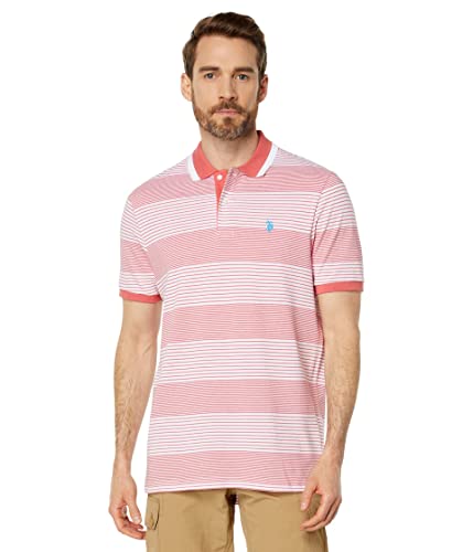 Polo piqué rayé pour homme au style casual chic au quotidien