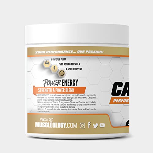 Muscleology Sports Nutrition Category 5 Complete Creatine Complex Strewburst 30 Servings #TOP2