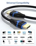 ApoJodly Kabel HDMI 4K, 20 sztuk, kabel HDMI do HDMI, kabel HDMI 2.0, Ultra HD, 4K przy 60 Hz, 2K przy 144 Hz, HDR, 3D, Dolby, HDCP 2.2, ARC do PS5, PS4, HDTV, monitora, Xbox, Blu-ray, laptopa