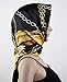 corciova Large Square Satin Silk Lightweight Scarf Hair Wrap Women Black Chain Headband Sleeping at Night Fashion Headscarf