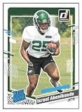 ISRAEL ABANIKANDA RC 2023 Donruss #379 NM+-MT+ Football NY Jets Rated Rookie