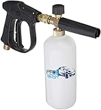 ProWash Car Wash Kit - High Pressure Washer Gun w/Soap Foam Blaster and 5 Washer Nozzles - Quick Connector (14mm)