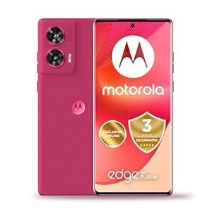 Motorola Edge 50 Fusion 8/256GB, 3 años de garantía, Pantalla sin límites de 6,67” y Dolby Atmos®, Sistema de cámaras Ultra Pixel de 50 MP, Carga TurboPower™ de 68 W (Incluido), Dual SIM. Rosa