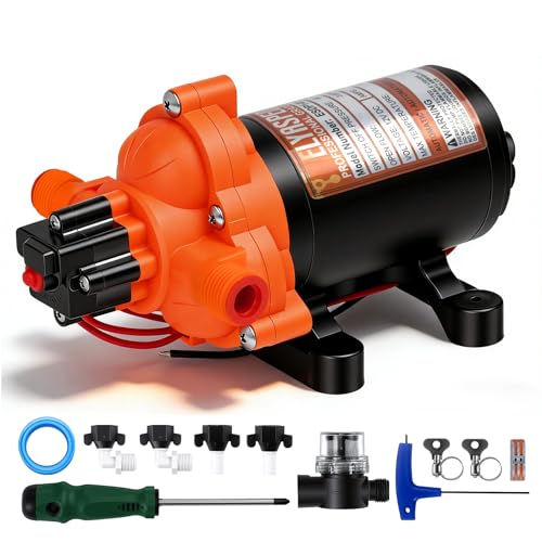 Image of Upgraded 33-Series 12V 3.0 GPM, 45 PSI Self-Priming Water Pressure Pump