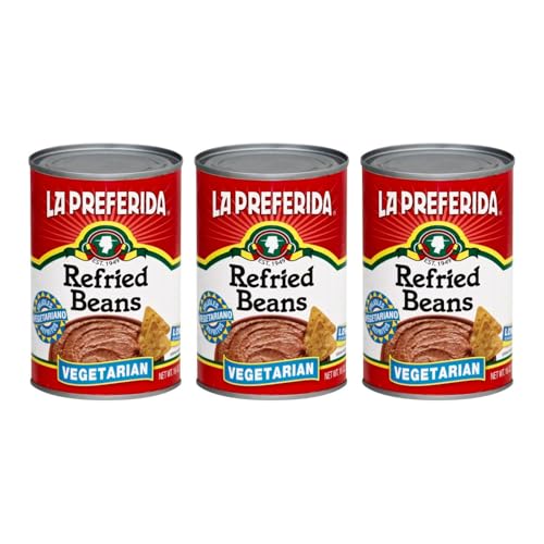 Image of La Preferida Refried Pinto Beans, Vegetarian Mexican Style Side Dish, Low Fat Pinto Beans, Ready to Eat Mexican Food, Traditional Recipe, 16 Ounce (Pack of 3)