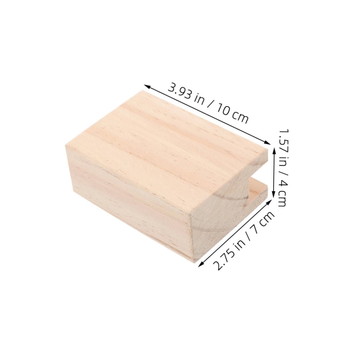 HOLIDYOYO 4pcs Wooden Bed and Furniture Risers Heavy Duty Blocks for Couch Desk and Chair Increases Height and Storage Space for Bedroom Living Room and Office