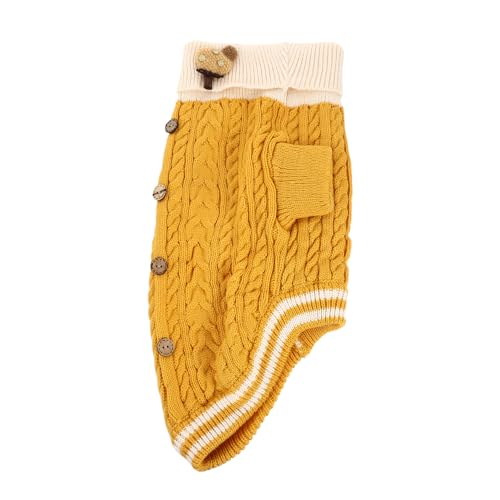 GALPADA ペット用高襟厚手セーター 防寒小型犬冬服 柴犬やチワワに 撮影用コスチューム兼用 犬用暖かい秋冬アパレル