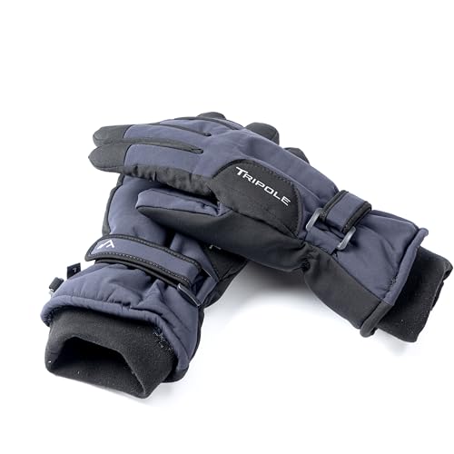 Image of Tripole SummitGrip Winter Gloves for Snow & Trekking | Water Repellent | Comfort -10C | Polar Fleece Lining | Men & Women