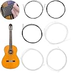String,Guitar String for Classical Guitars Musical Instrument Accessory Part (C103 Classical Guitar Black and White Nylon Plain)