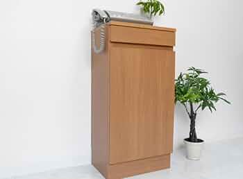 【幅57cm】パソコンキャビネット、日本製、コンパクト、電話台、ウォルナット 幅57cm】パソコンキャビネット、日本製、コンパクト、電話台