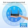 KKH 2.4ghz WiFi Router, Portable Travel Easy Setup Wireless Internet Network Pocket-Sized Long Range Wi-Fi Routers, High Speed up to 300mbps for Hotel Home Smart TV PC Computer Phone Gaming