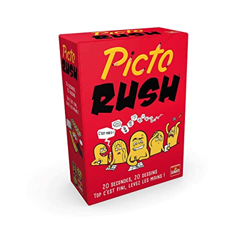 Goliath - Picto Rush - Jeu de Société avec Plateau - Sauras-tu Reconnaître Ton Dessin - Jeu de Dessin - A Jouer en Famille ou entre Amis - De 3 à 8 Joueurs...