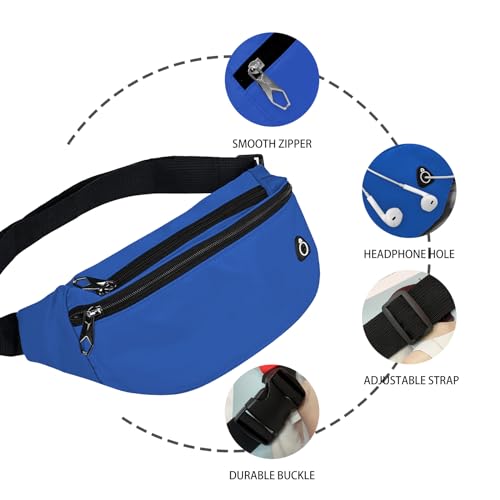 Image of ZOORON Fanny Pack Waist Bag Travel Pocket Chest Shoulder Bag Running Belt