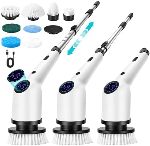 SHINER Cepillo Electrico Limpieza Hogar, Cepillo Limpieza Hogar c...