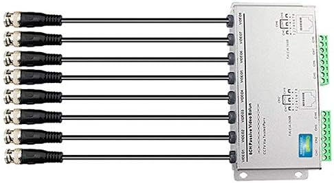 OdiySurveil(TM) 8-CH HD 720P/1080P Passive Video Balun Transceiver,RJ45 BNC UTP Cable Video Transmission for CCTV Camera DVR(Aluminium Alloy Shell)