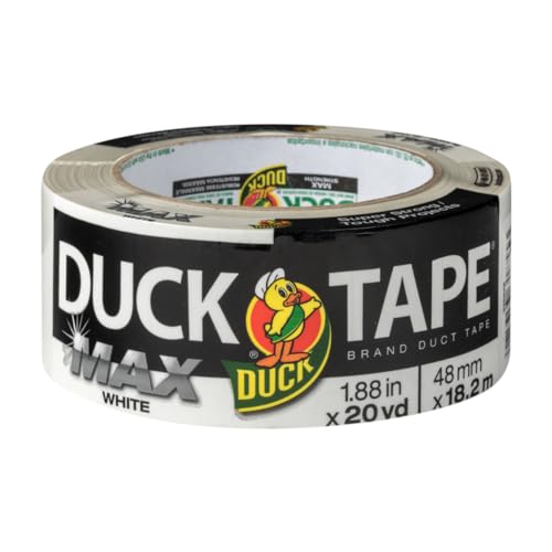 Ruban adhésif haute résistance Duck Tape Max Strength blanc 48mm x 18,2m pour tous vos travaux